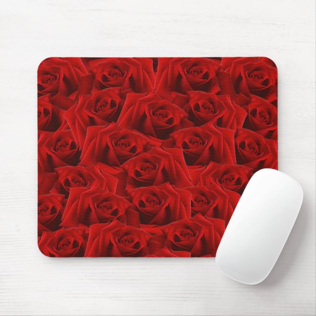 Mousepad Rosa vermelha romântica (Com mouse)