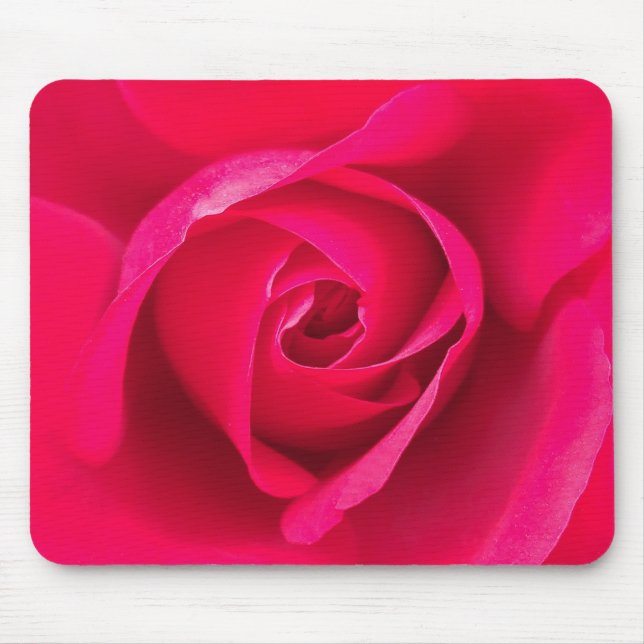 Mousepad Rosa Vermelho Romântico Rosa v2 (Frente)