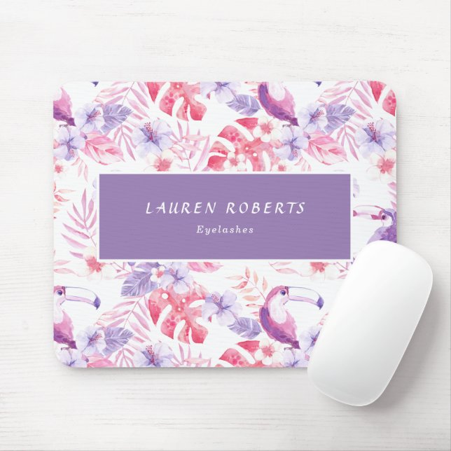 Mousepad Rosa White Luxe Eyelashes (Com mouse)