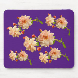 Mousepad Rosas Apricot Coloridos