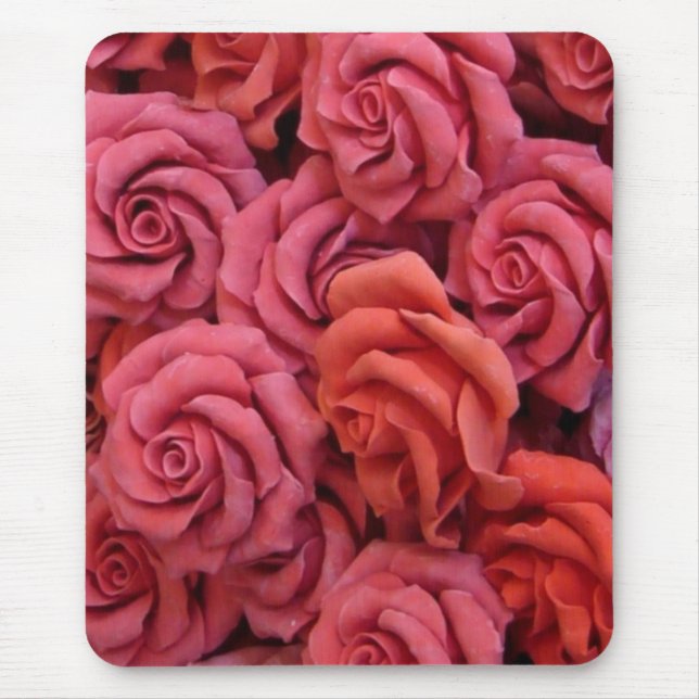 Mousepad Rosas cor-de-rosa (Frente)