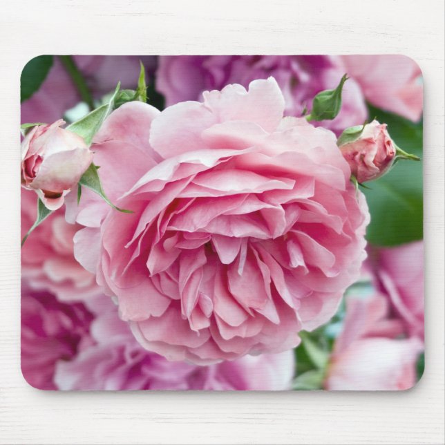 Mousepad Rosas cor-de-rosa (Frente)