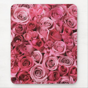 Mousepad Rosas cor-de-rosa bonitos