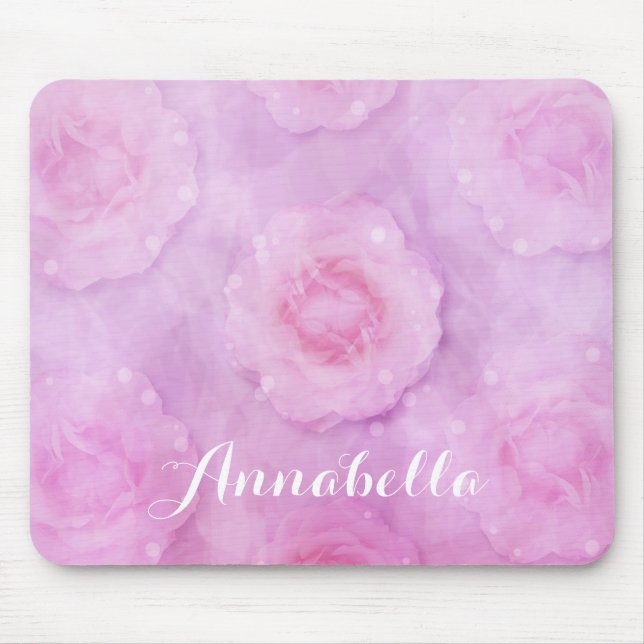 Mousepad Rosas de Aquarela (Frente)