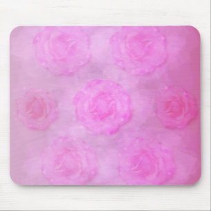Mousepad Rosas de Aquarela de PINK
