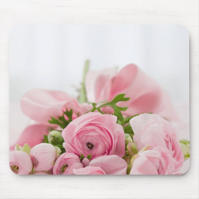 Mousepad Rosas de Casamento Rosa (Frente)