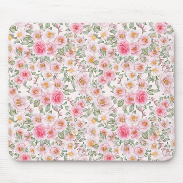 Mousepad Rosas de jardim de delírio (Frente)