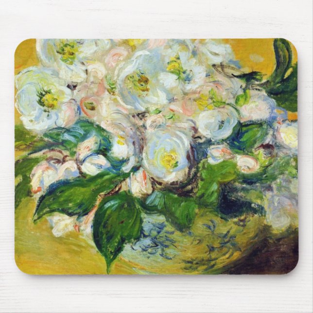 Mousepad Rosas de Natal (por Claude Monet) (Frente)