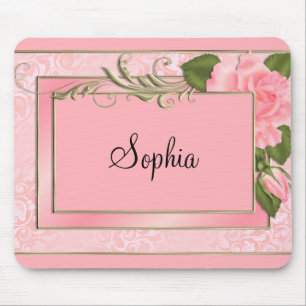 Mousepad Rosas de pêssego
