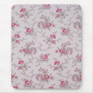 Mousepad Rosas e folhas macios bonitos do vintage