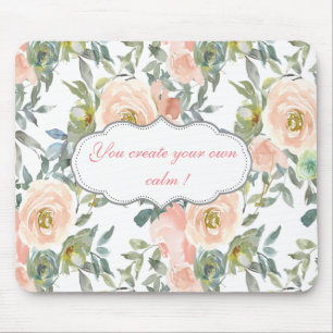 Mousepad Rosas Elegantes e Chiques, Mensagem Motivacional
