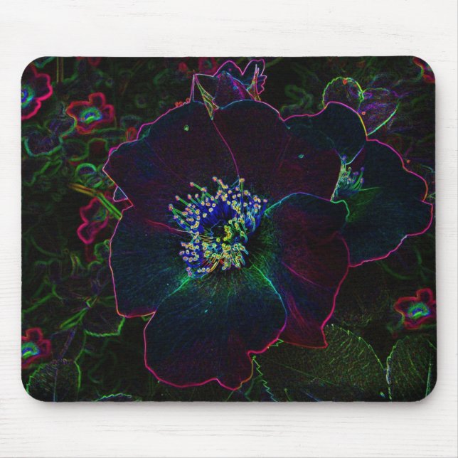 Mousepad Rosas elétricos (Frente)