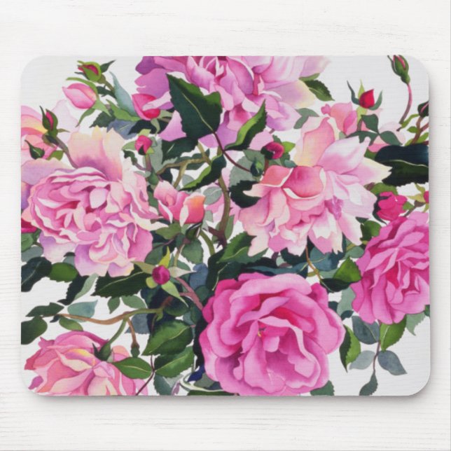 Mousepad Rosas em um frasco de vidro (Frente)