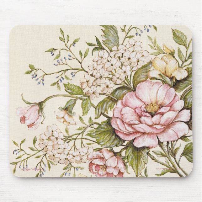 Mousepad Rosas gastos por Kate McRostie (Frente)