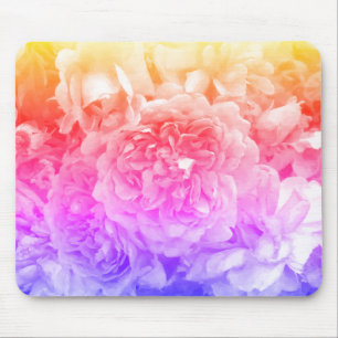Mousepad Rosas multicolores, Amarelo, Rosa, Roxo
