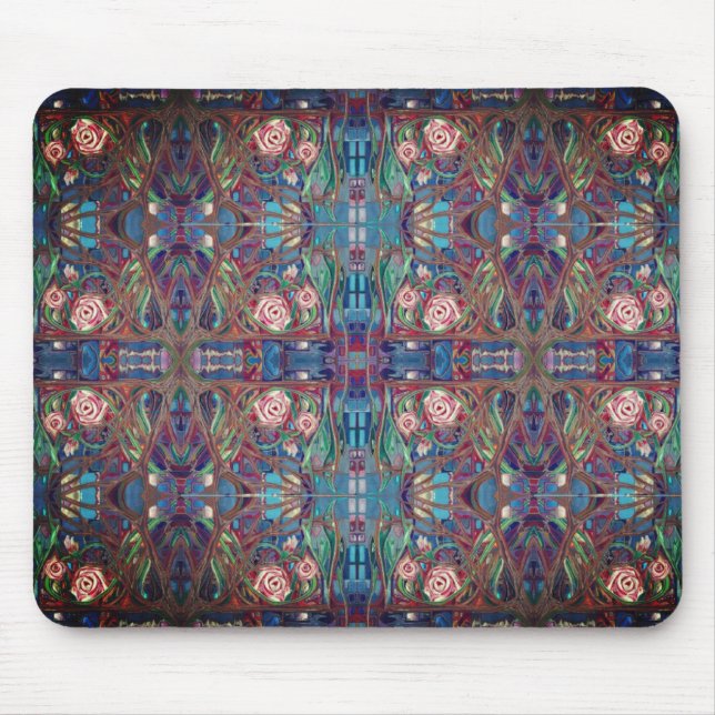 Mousepad Rosas, no jardim (Frente)