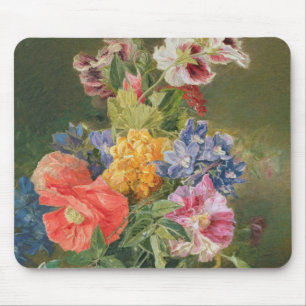Mousepad Rosas, papoila e Pelargonia