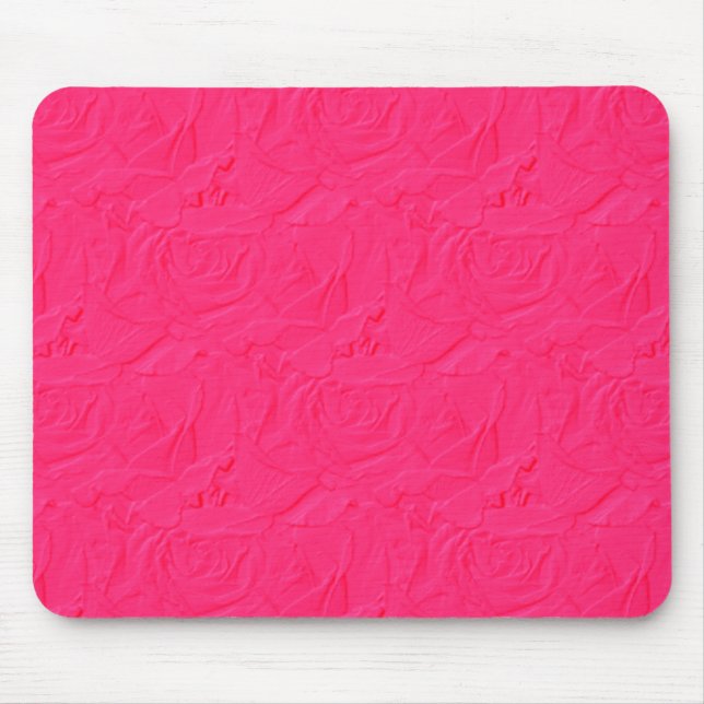 Mousepad Rosas texturizados embutidos BUBBLEGUM PINK MOUSEP (Frente)