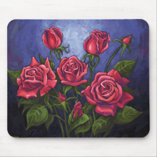 Mousepad Rosas vermelhas