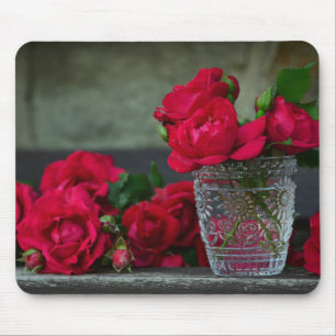 Mousepad Rosas vermelhas Frescas