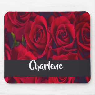 Mousepad rosas vermelhas novas
