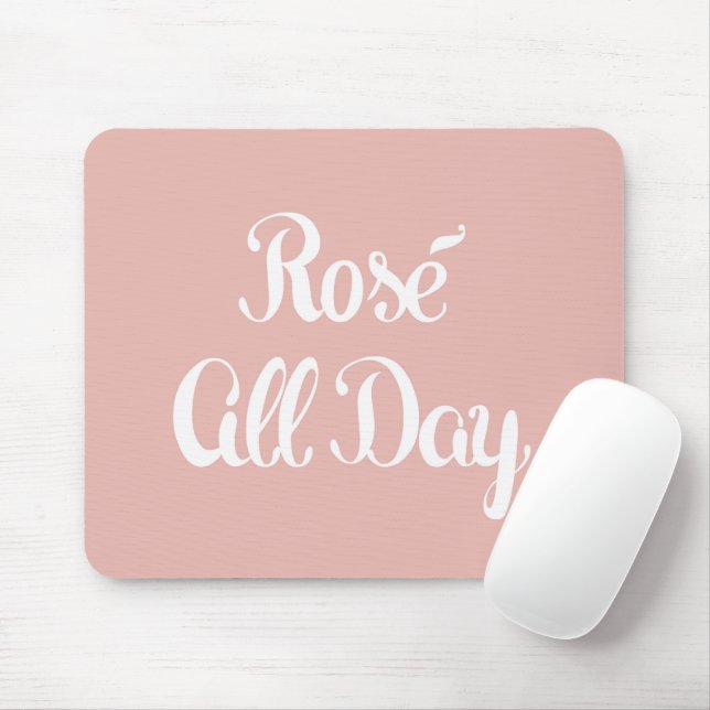 Mousepad Rosé All Day Pink (Com mouse)