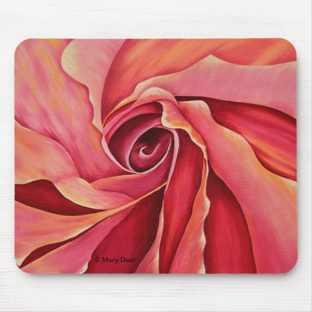 Mousepad Rosebud abstrato (Frente)