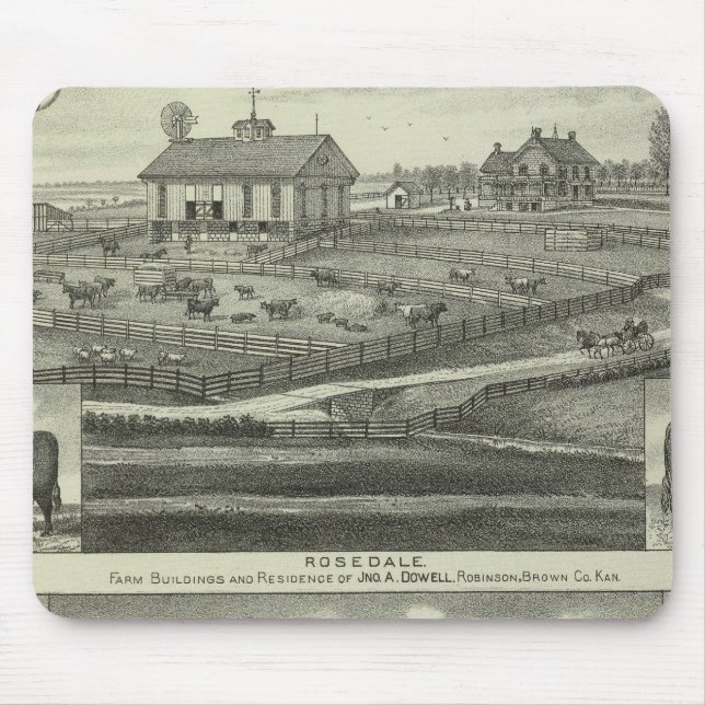 Mousepad Rosedale, Robinson Hickory Grove, Kansas (Frente)