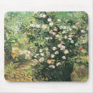 Mousepad Roseira em Flor por Vincent van Gogh