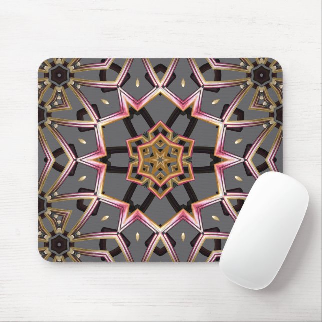 Mousepad Roseta Dourada (Com mouse)