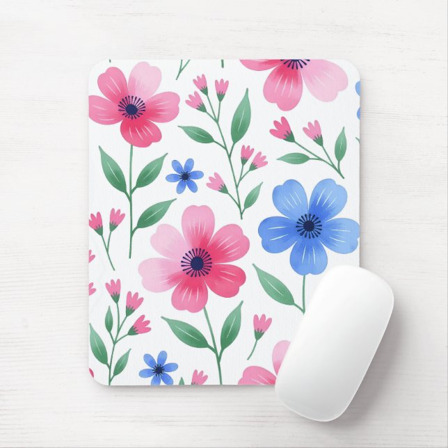 Mousepad  Rosewater Bloom Delight (Com mouse)