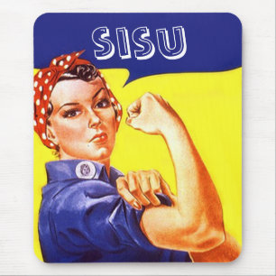 Mousepad Rosie retro a força legal constante de Sisu do