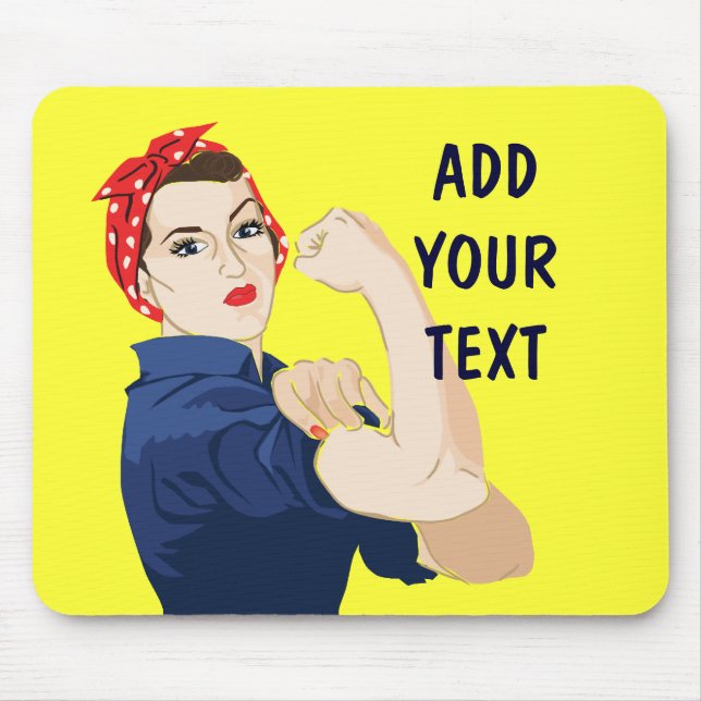 Mousepad Rosie Riveter Personalizável (Frente)
