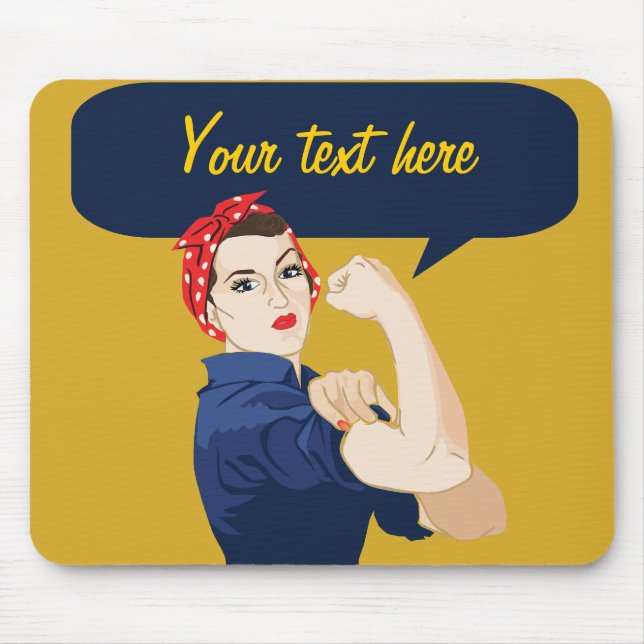 Mousepad Rosie Riveter Personalizável (Frente)