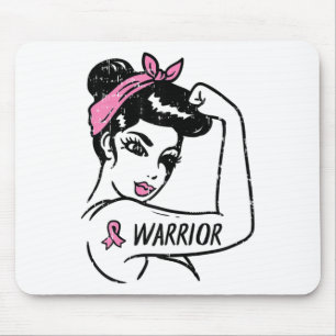 Mousepad Rosie Riveter Riveter Cancer Mulheres Rosa