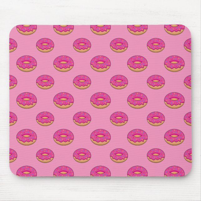 Mousepad Rosquinha de Morango com Cartoon de Sprinkles (Frente)