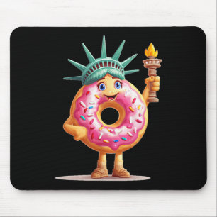 Mousepad Rosquinha Incrível Com Estátua Da Liberdade Para M