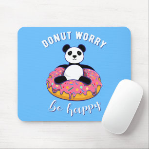 Mousepad Rosquinha Preocupada Seja Feliz II