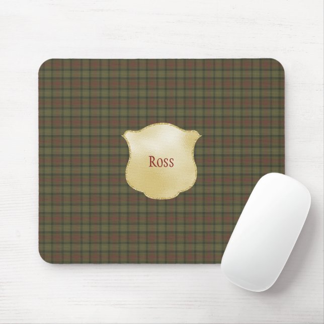 Mousepad Ross Hunting Weathered Original Scottish Tartan (Com mouse)