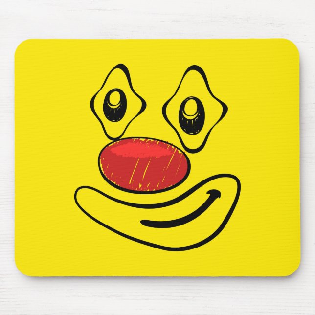 Mousepad Rosto Amarelo Ofício Palhaço (Frente)