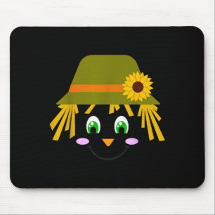 Mousepad Rosto de Corvo em um Chuveiro de Chapéu Fantasia D
