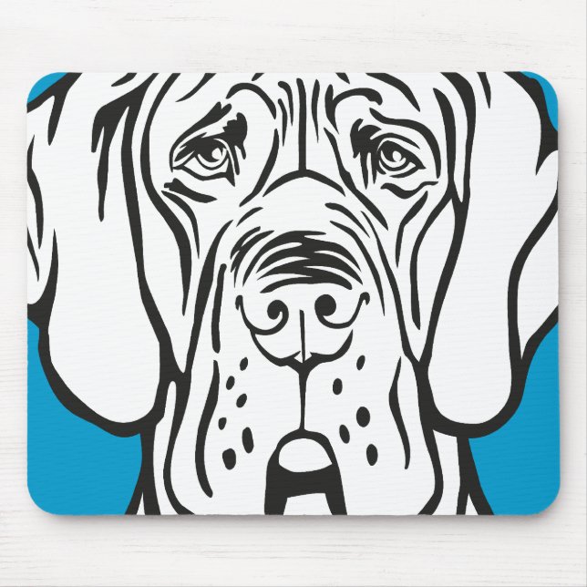 Mousepad Rosto de Dogue Alemão (Frente)