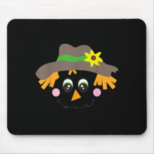 Mousepad Rosto de Ecrow em um chapéu, flor engraçada, fanta