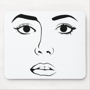 Mousepad Rosto de Mulher