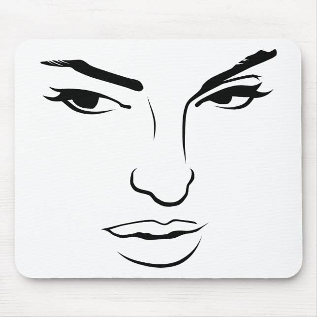 Mousepad Rosto de Mulher (Frente)