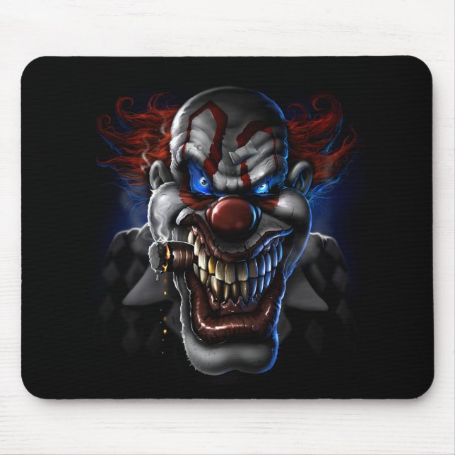 Mousepad Rosto de Palhaço Mau (Frente)