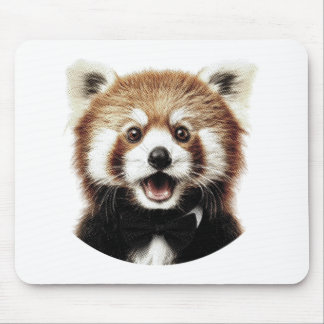 Mousepad Rosto de panda vermelho
