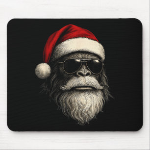 Mousepad Rosto de Pé Grande Óculos de Sol Papai Noel Natal