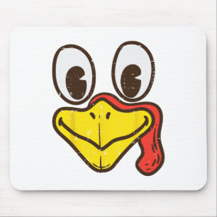 Mousepad Rosto de Peru Bobo Jantar de Ação de Graças Divert