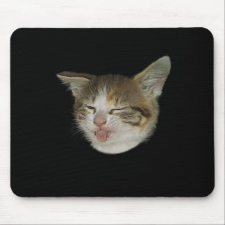 Mousepad Rosto divertindo de gatinho gracioso que careta